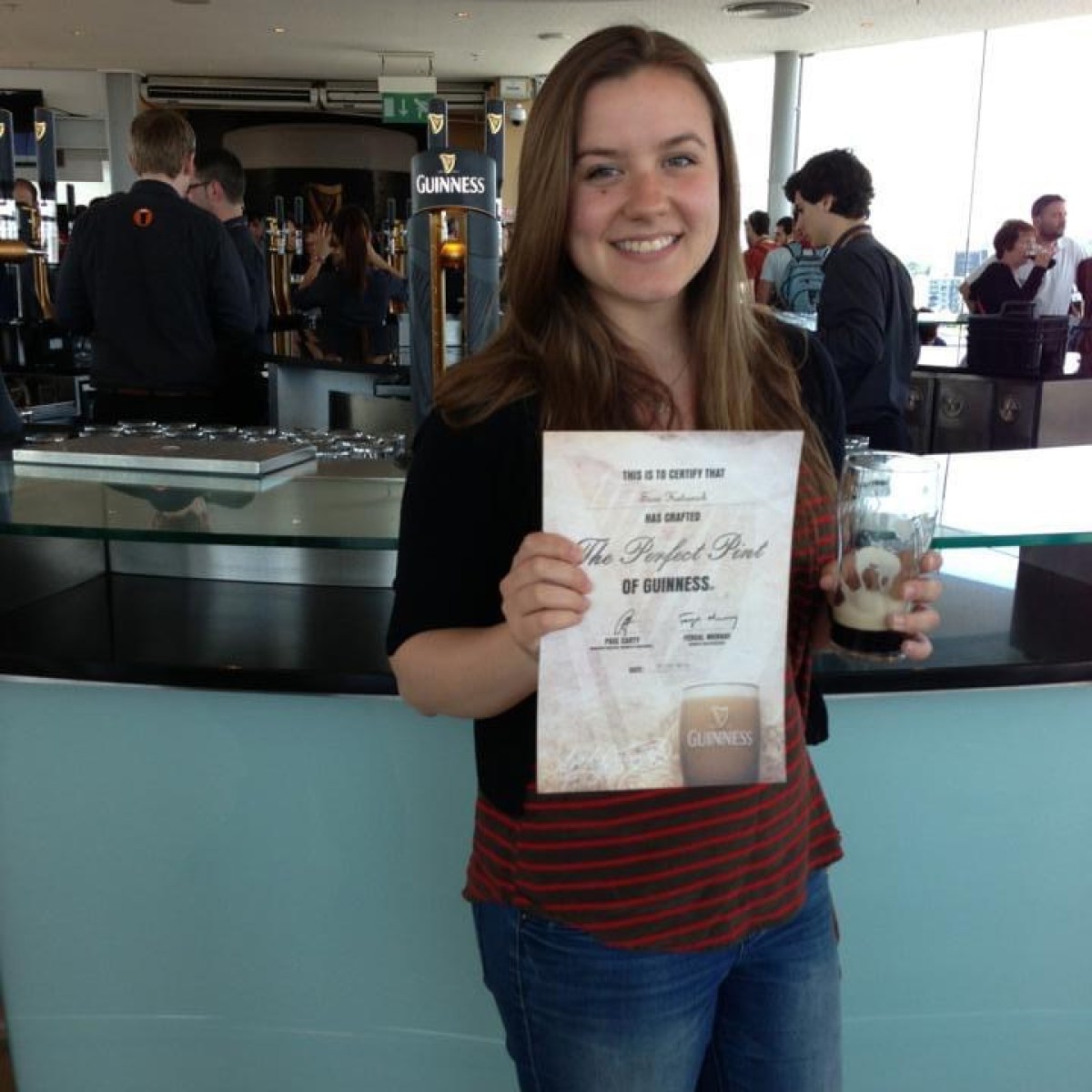 a person standing in front of a store